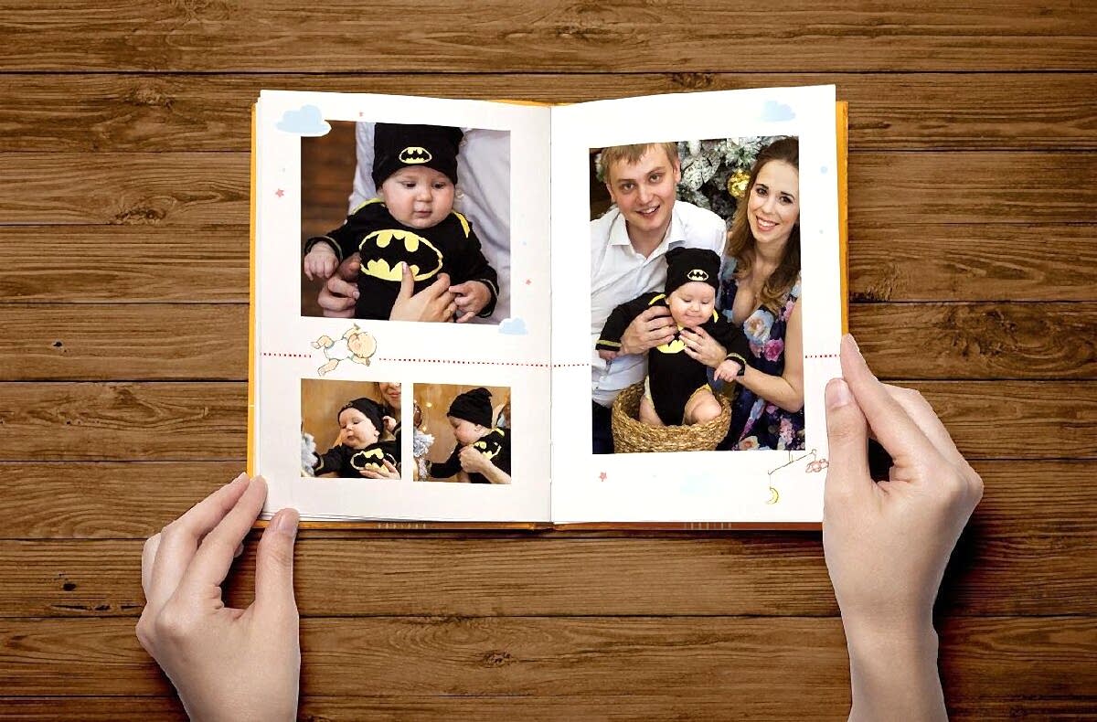 Фотокнига с новорожденным